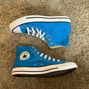 cobalt blue high top converse